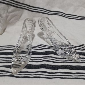 Crystal glass  shoe by Godinger Crystal Legends